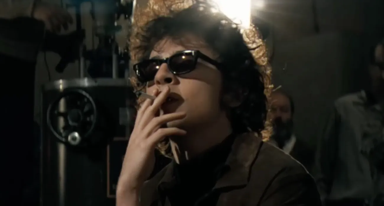 Timothee Chalamet jako Bob Dylan