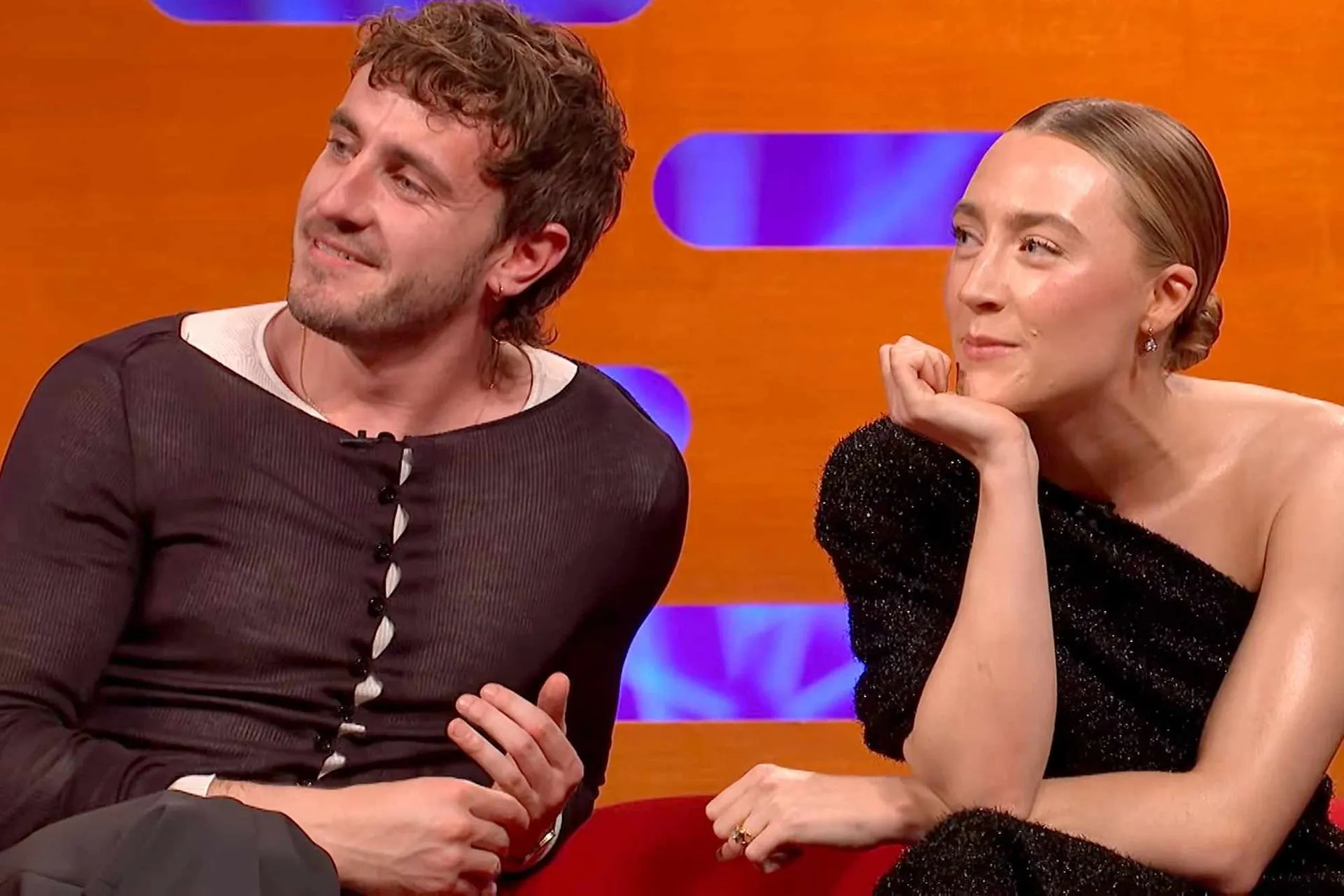 Saoirse Ronan i Paul Mescal w The Graham Norton Show