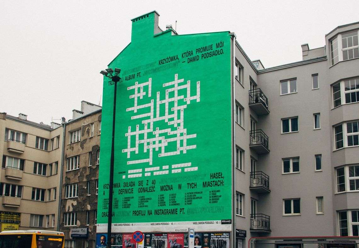 Dawid Podsiadło przygotował dla fanów krzyżówkę. Definicje haseł można znaleźć w 40 różnych miastach