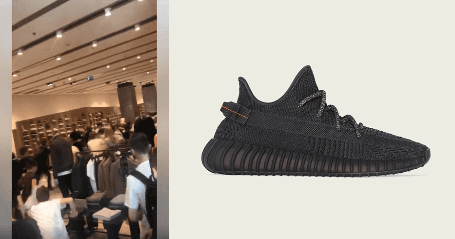 Wielka batalia o buty Yeezy w Vitkacu. Nacierających chętnych było tak dużo, że anulowano otwartą sprzedaż [wideo]