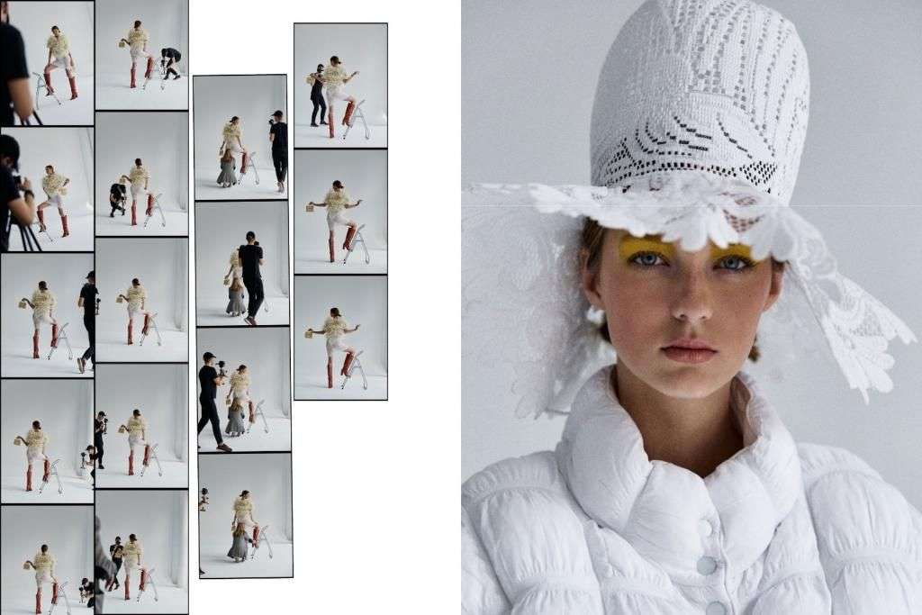 Edytorial modowy opowiadający o powstawaniu edytorialu modowego na zdjęciach Weroniki Szustak