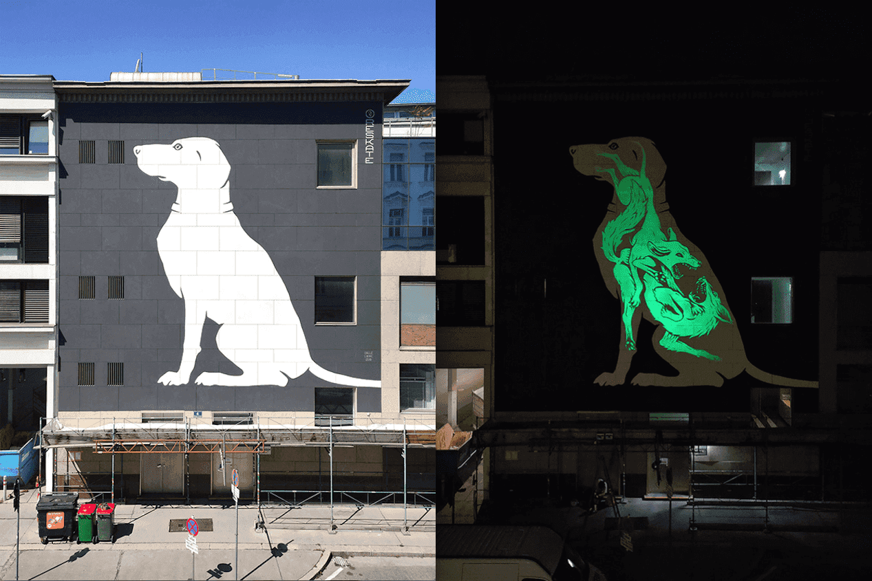 Świecące murale zachęcają do rozmowy o problemach społeczności na całym świecie