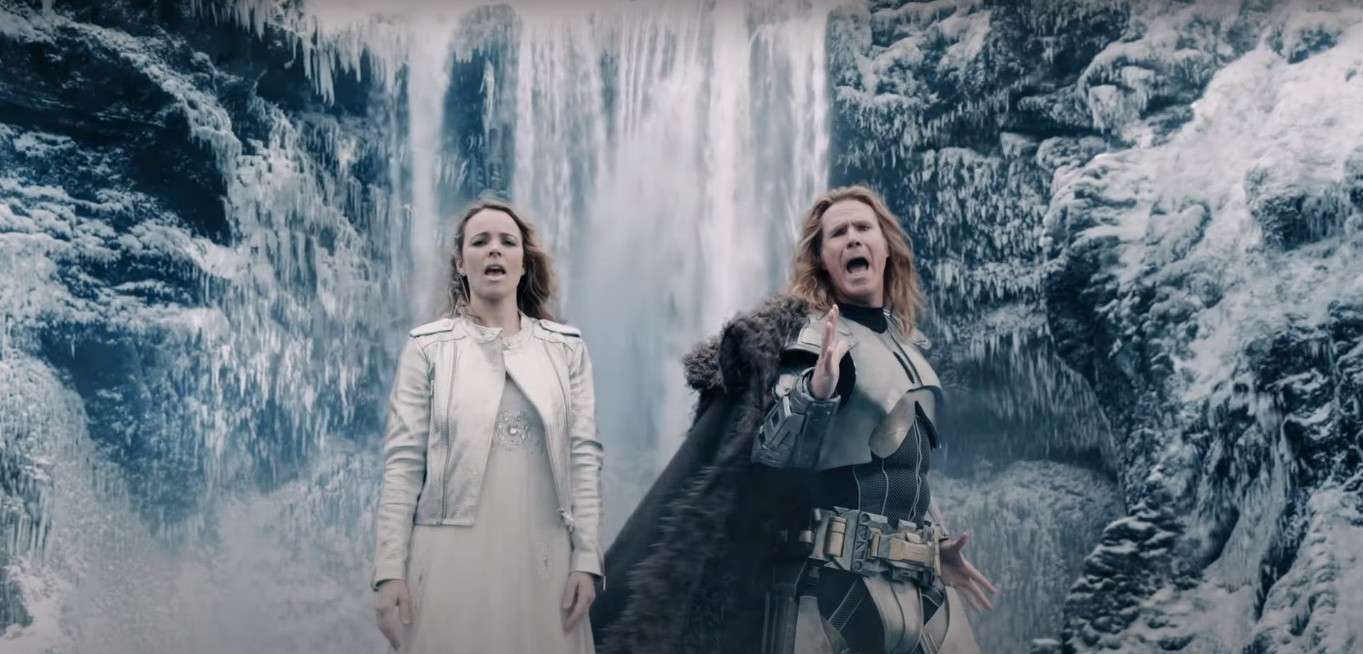 Rachel McAdams i Will Ferrell w teledysku promującym komedię Netflixa o Eurowizji