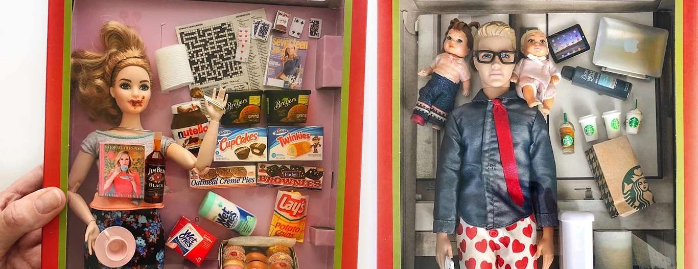 Barbie kontra kwarantanna? Artystka stworzyła realistyczne starter-packi dla lalek