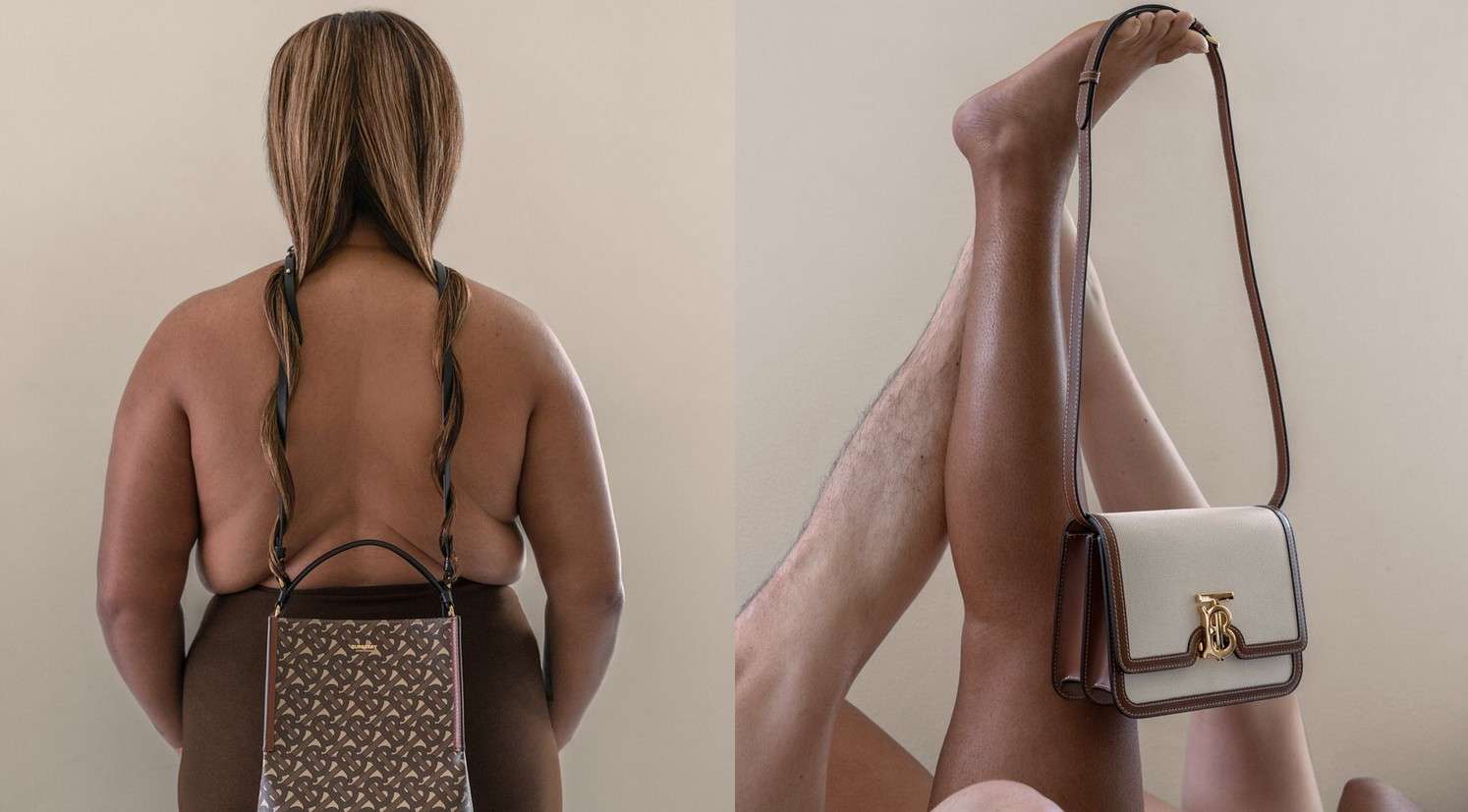 Nowe torebki Burberry na nieoczywistych zdjęciach Brook DiDonato