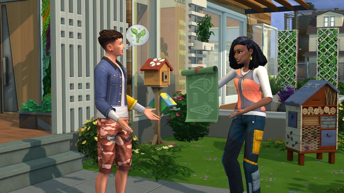 Simsy dbają o środowisko w dodatku The Sims 4 Życie Eko