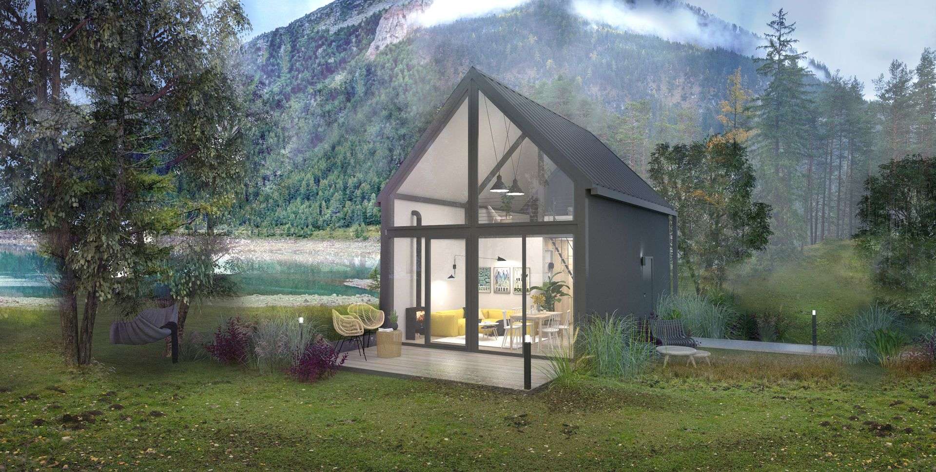 Dom modułowy, który nie wymaga pozwolenia na budowę. Może być sezonowy lub całoroczny