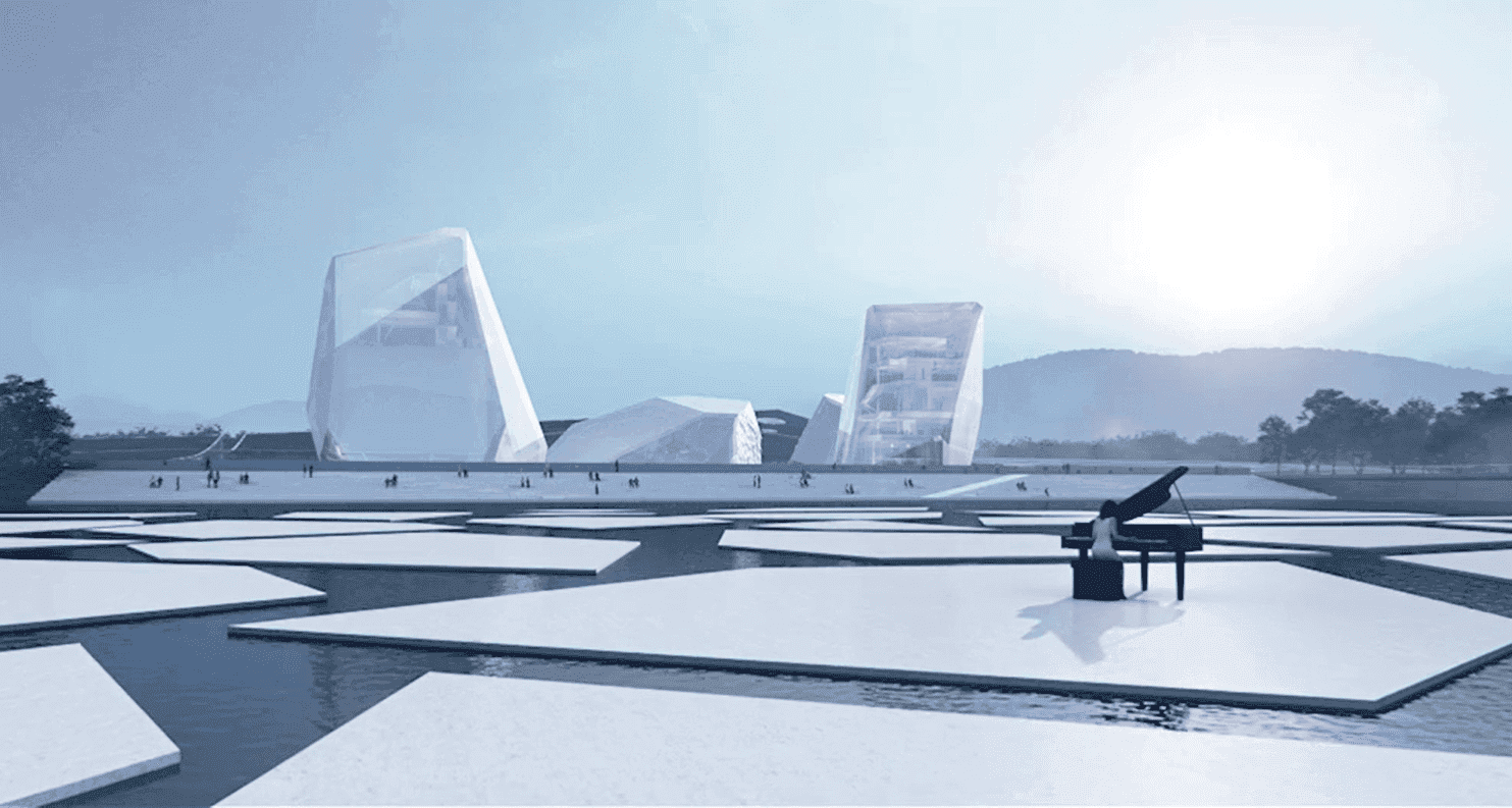 Góry lodowe u wybrzeży Chin? Wszystko za sprawą pomysłowych architektów