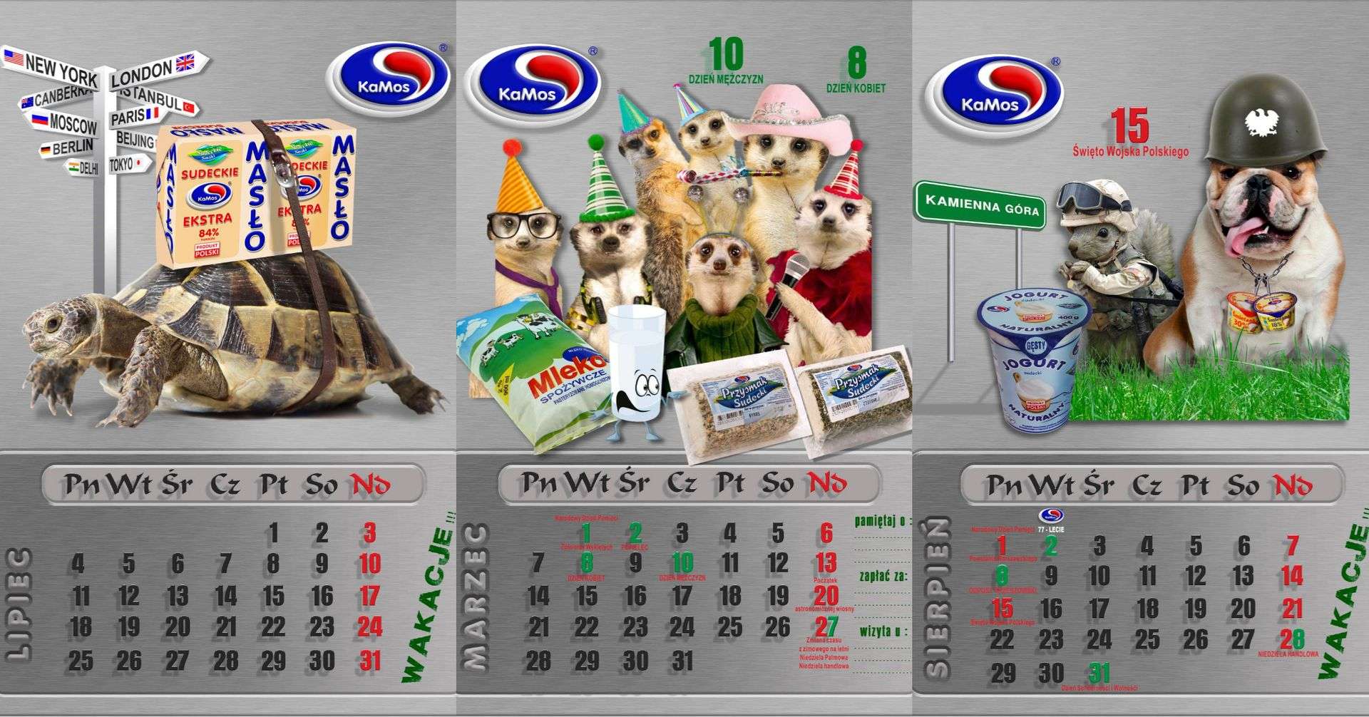 Kalendarz od spółdzielni mleczarskiej KaMos znów staje się viralem!