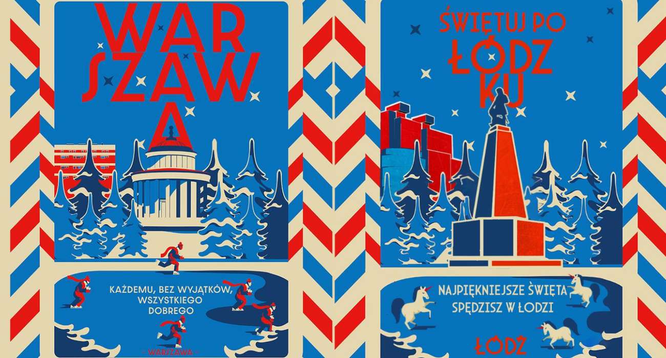 Miasta tworzą własne wersje kontrowersyjnego, świątecznego plakatu Warszawy