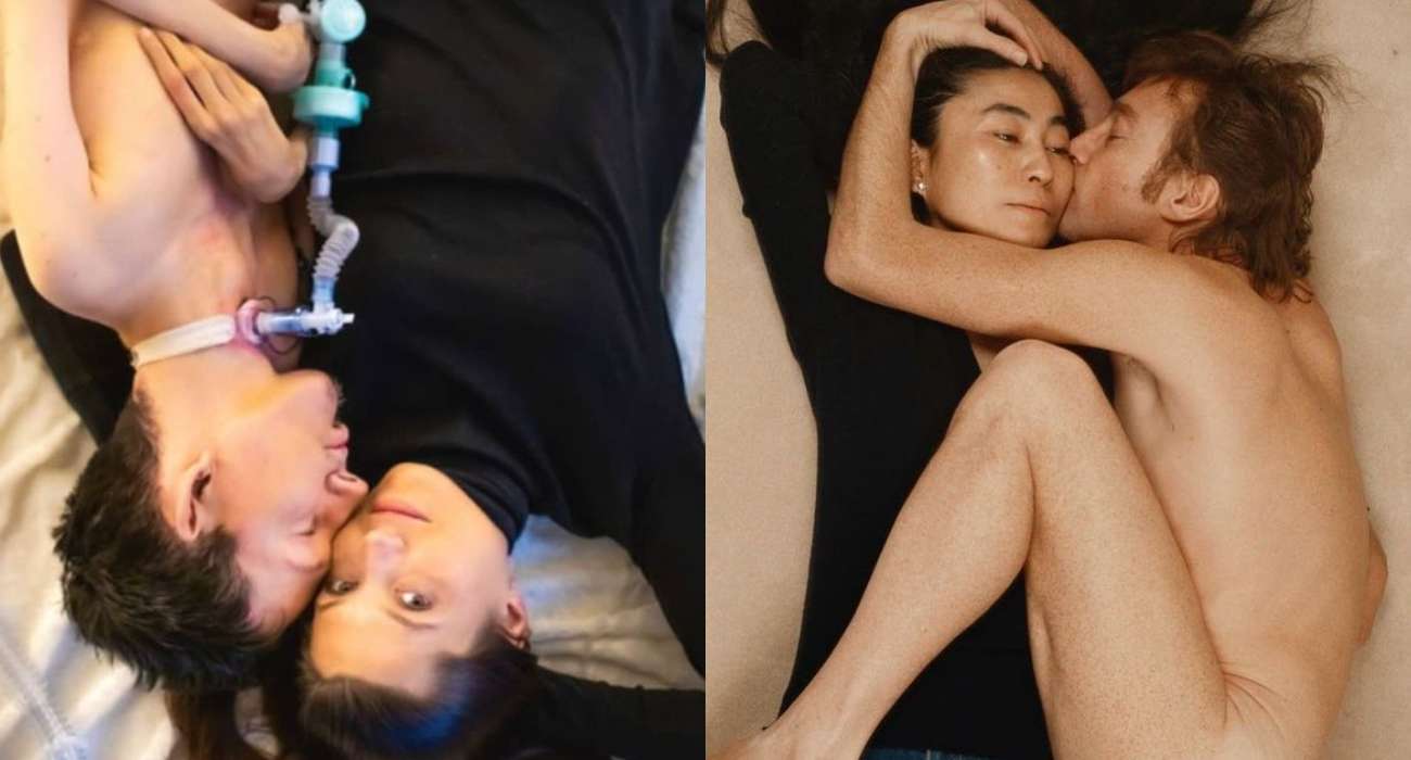 Wojtek i Agata z „Life On Wheelz" jako John Lennon i Yoko Ono. „I niech mówią, co chcą"