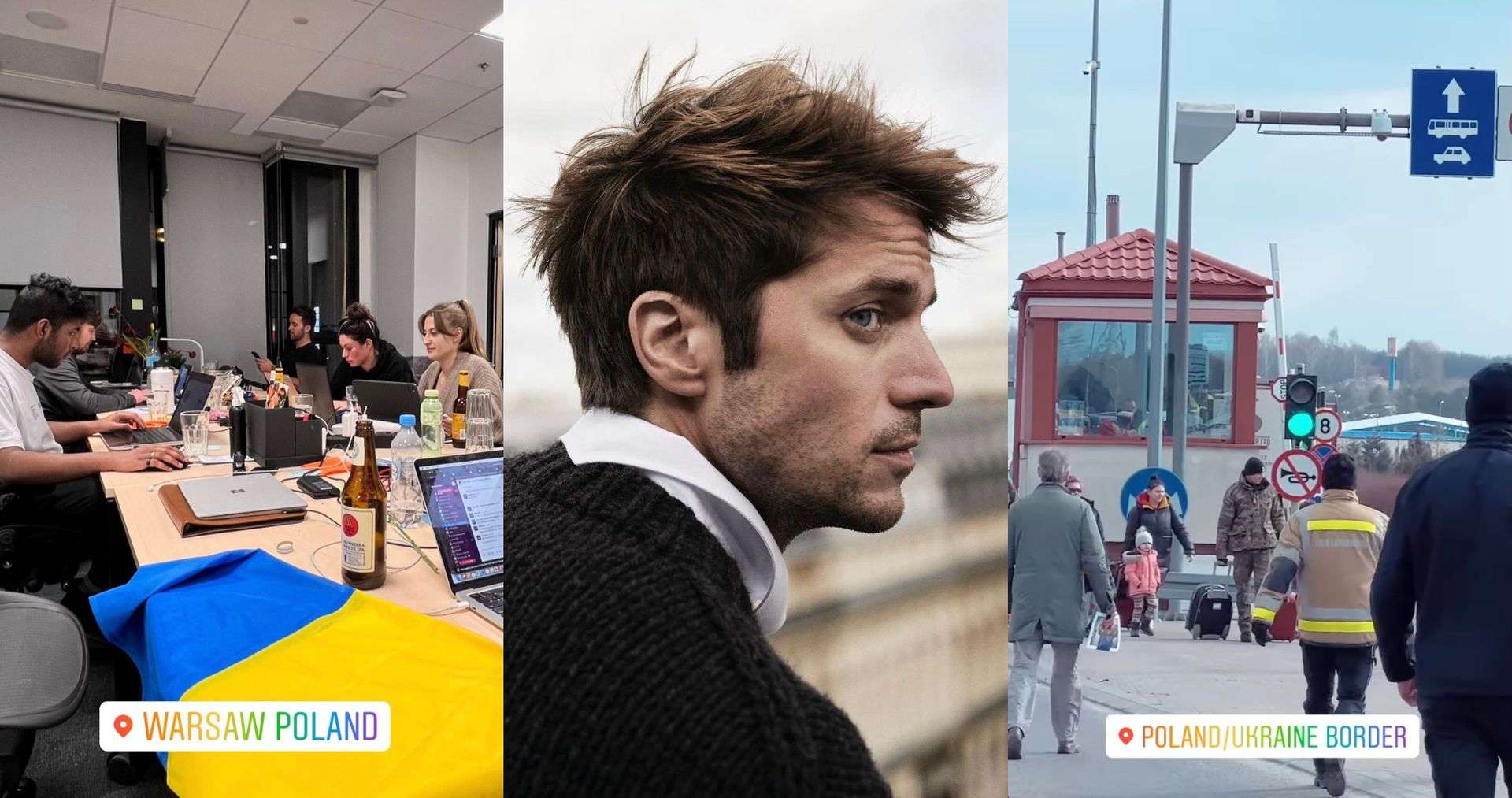 Aktor znany z „Emily w Paryżu” przyleciał do Polski, by pomagać ofiarom wojny w Ukrainie