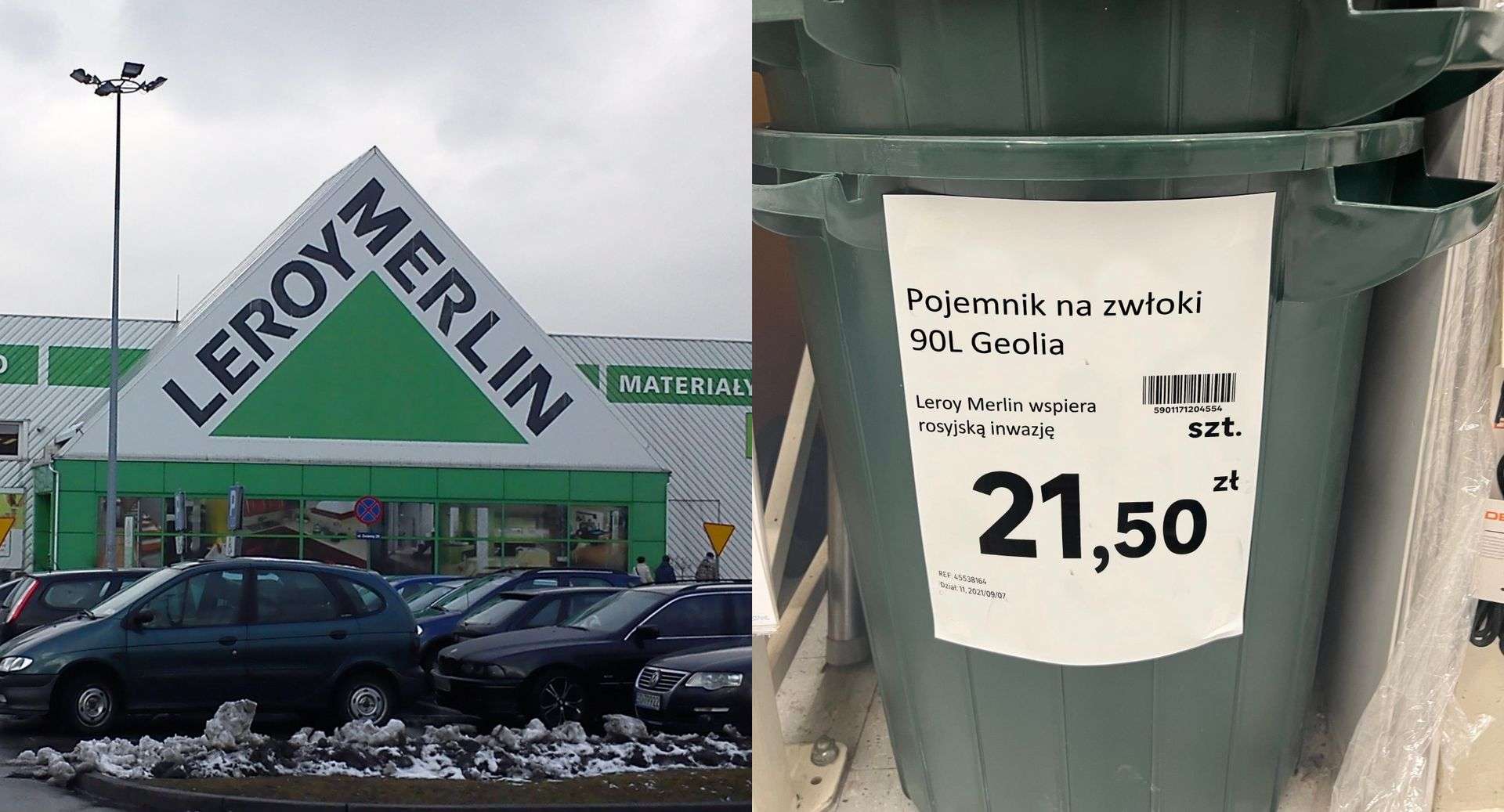 „Pojemnik na zwłoki” do kupienia w Leroy Merlin. Trwa viralowa akcja bojkotowania sklepu, który nie wyszedł z Rosji