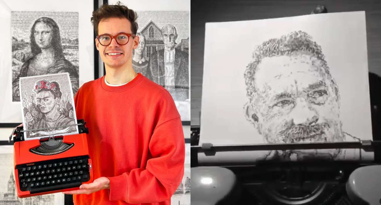 Brytyjski artysta tworzy obrazy na maszynie. Tom Hanks go uwielbia