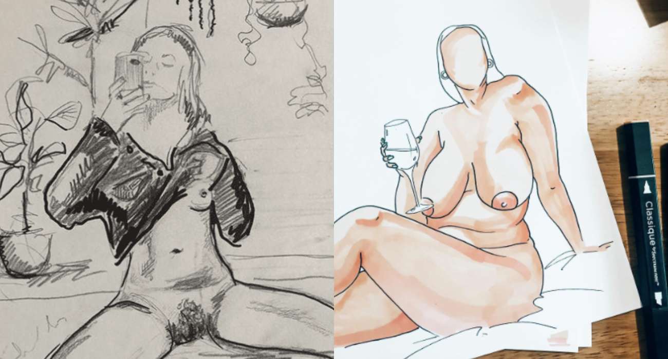 Sztuka NSFW z nagich zdjęć użytkowników Instagrama