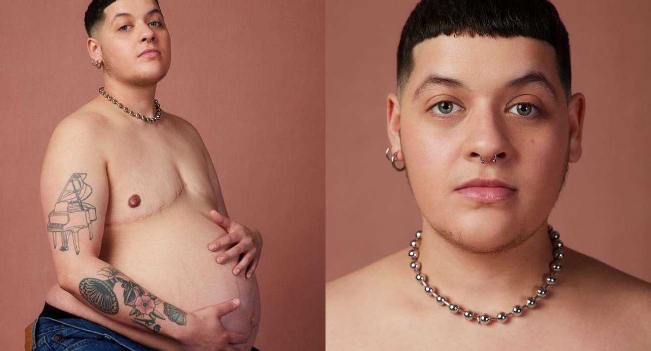 Ciężarny transpłciowy mężczyzna na okładce popularnego magazynu