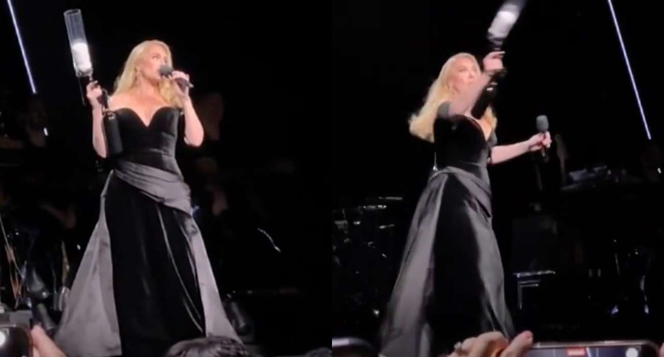 „Tylko spróbujcie!”. Adele grozi pistoletem ludziom, którzy rzucają w artystów przedmiotami