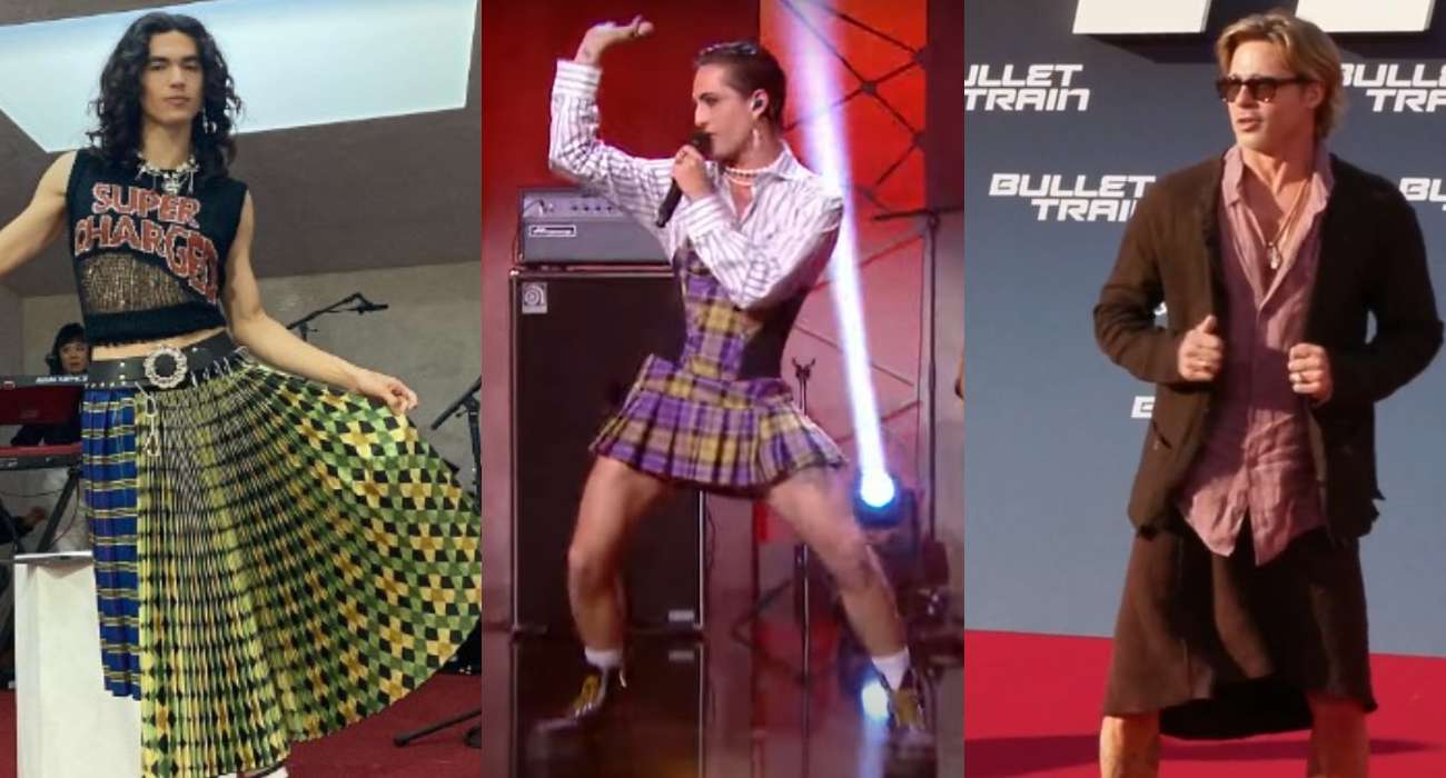 Spódnice u facetów, czyli redefinicja męskości. Gwiazdy je kochają!