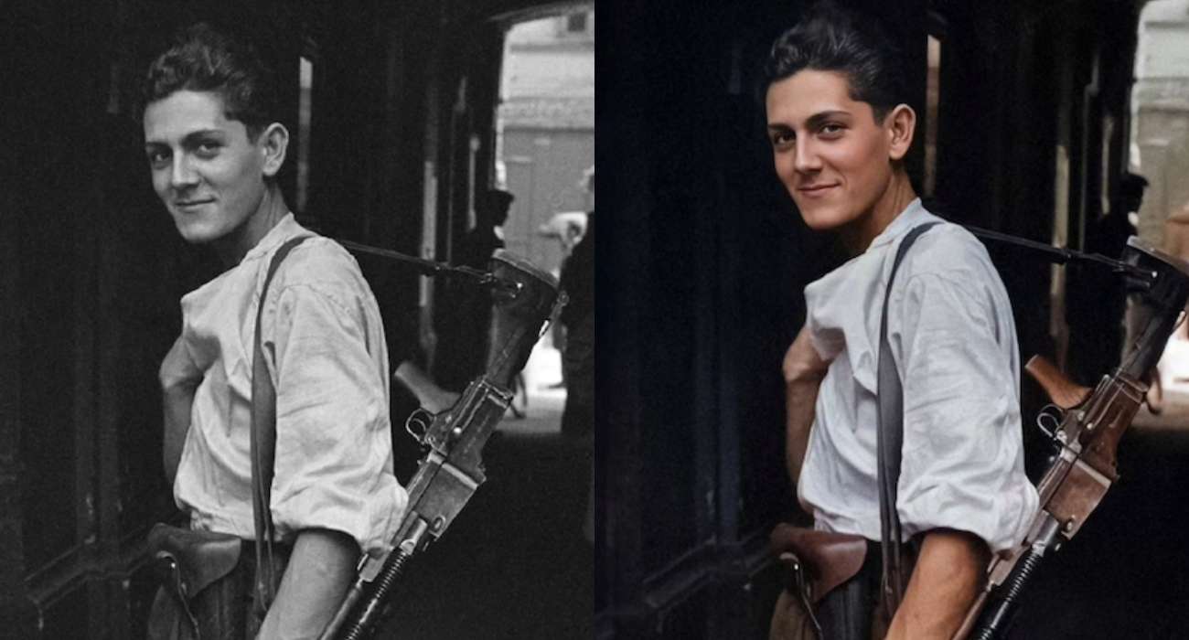 Zdjęcia z Powstania Warszawskiego odtworzone przez sztuczną inteligencję