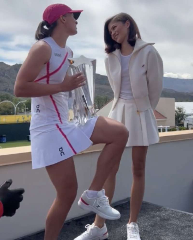 Iga Świątek spotkała się z Zendayą! Aktorka zagrała w filmie o tenisie