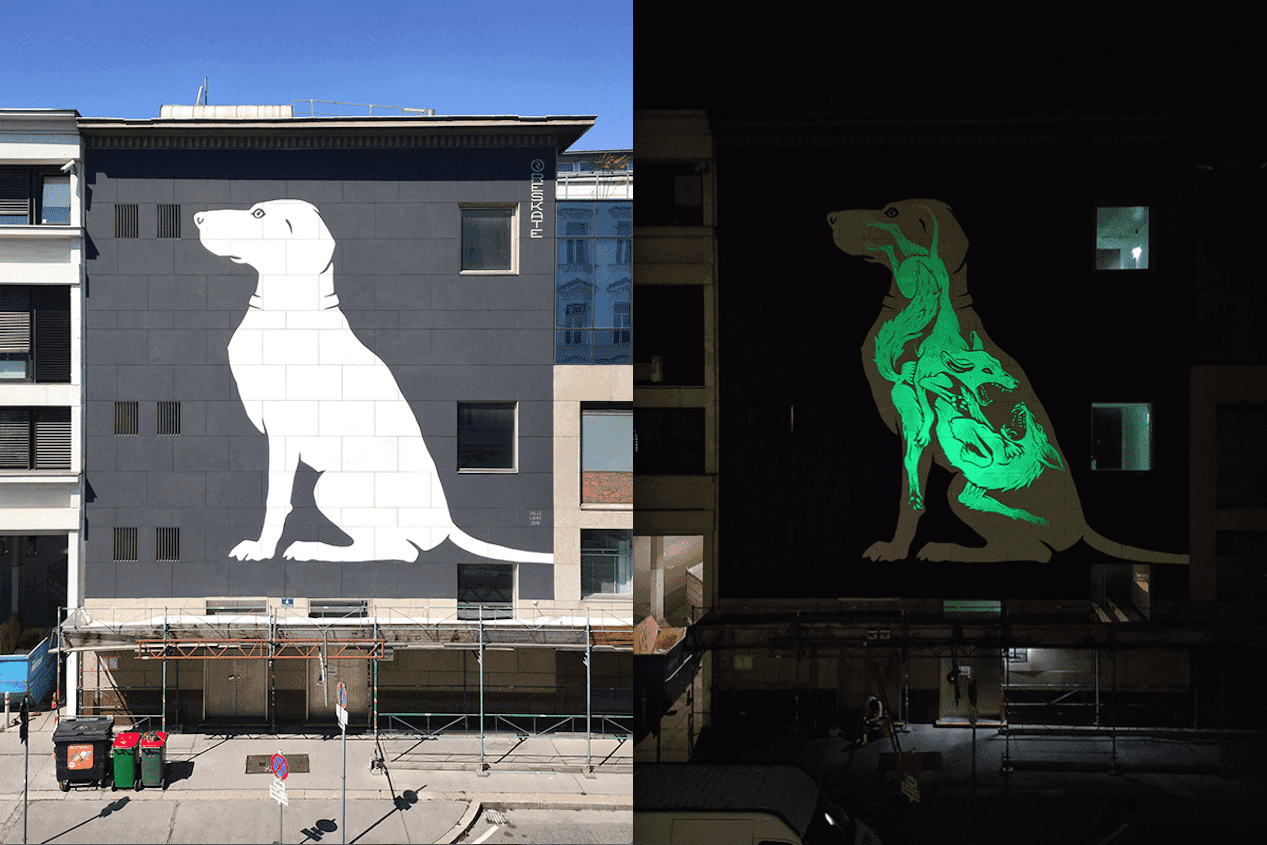 Świecące murale zachęcają do rozmowy o problemach społeczności na całym świecie