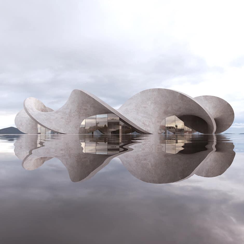 Willa wyglądająca jak betonowa wstęga. To projekt żyjący w zgodzie z naturą autorstwa brytyjskiego architekta