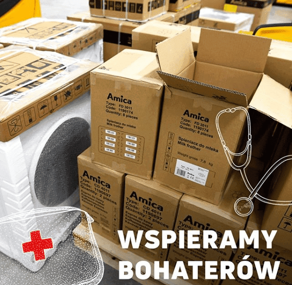 Amica niesie pomoc pracownikom ochrony zdrowia