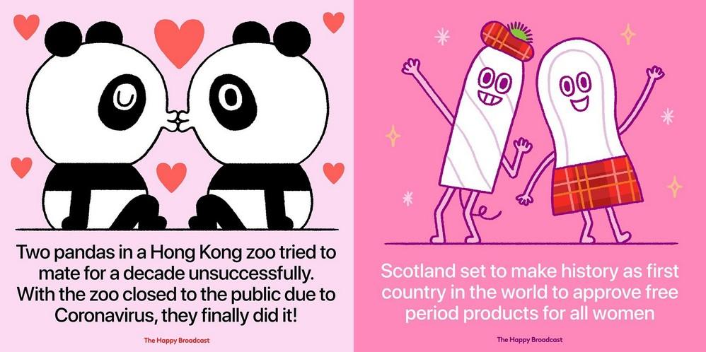 20 grafik ukazujących pozytywne wydarzenia z 2020 roku. Ich twórca również miał go dość