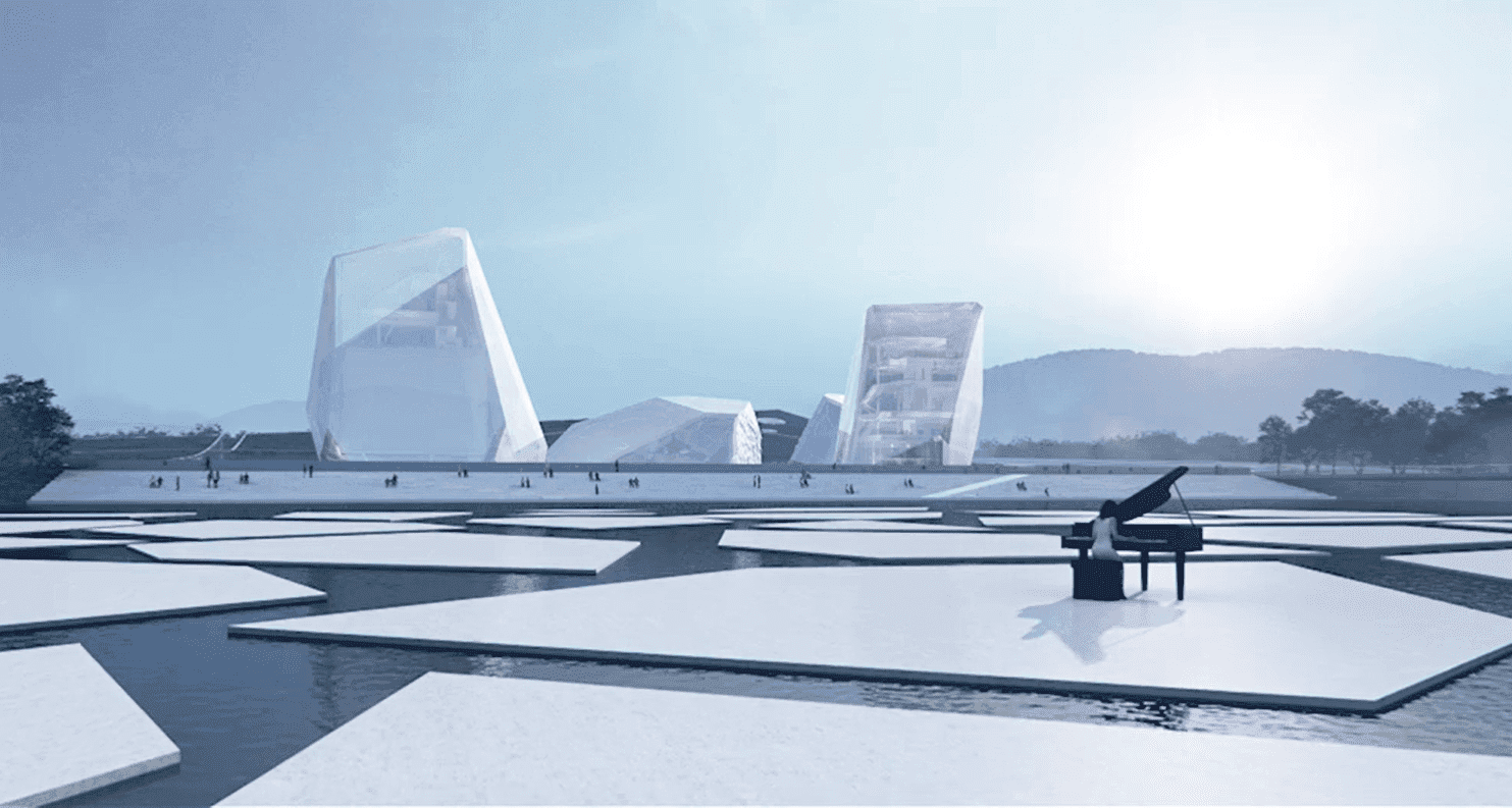 Góry lodowe u wybrzeży Chin? Wszystko za sprawą pomysłowych architektów