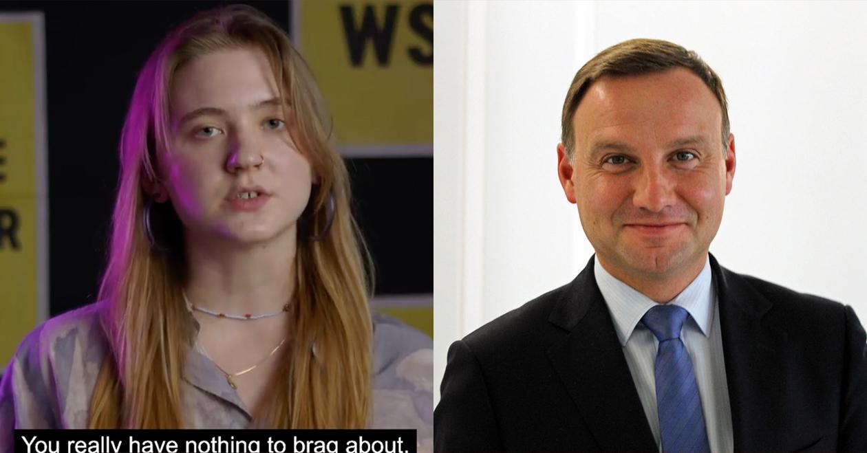 ,,Wiesz co, Andrzej?". Aktywistki wyśmiewają Dudę w związku z nadchodzącym szczytem klimatycznym