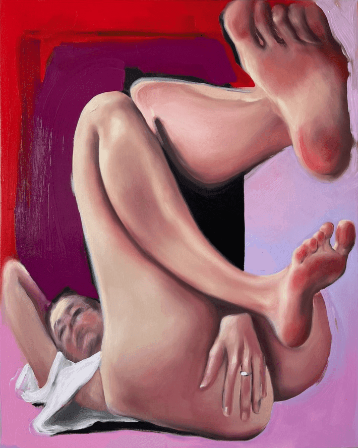 Amanda Wall tworzy voyeurystyczne obrazy o konfliktowości cielesności