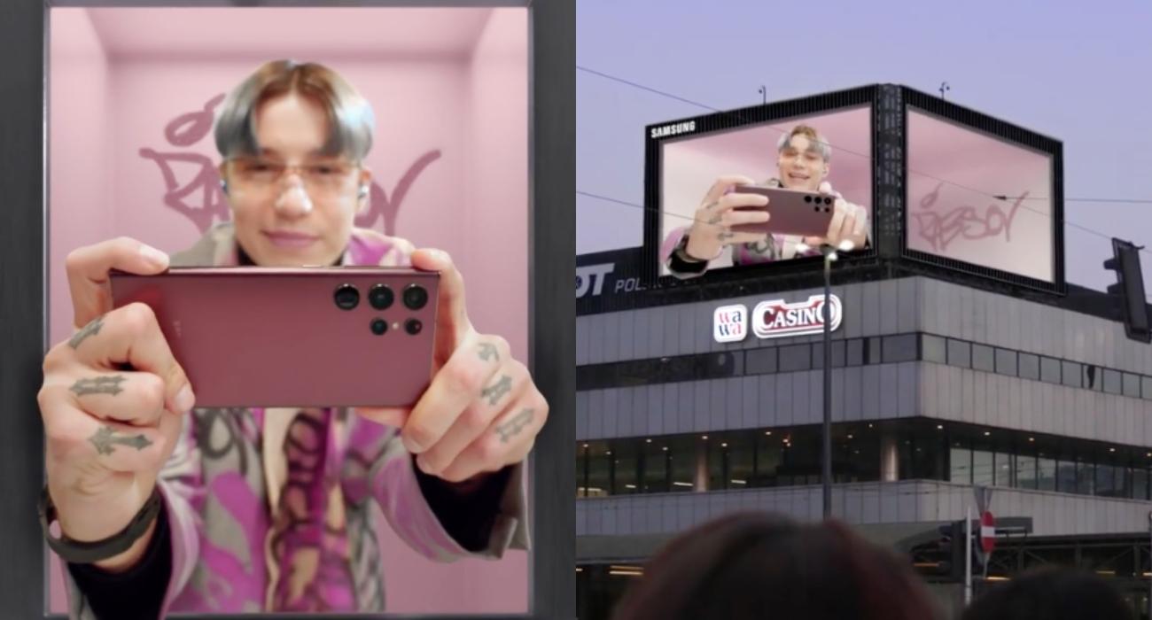 Samsung i Żabson łączą siły w pierwszej outdooroowej reklamie 3D w Polsce