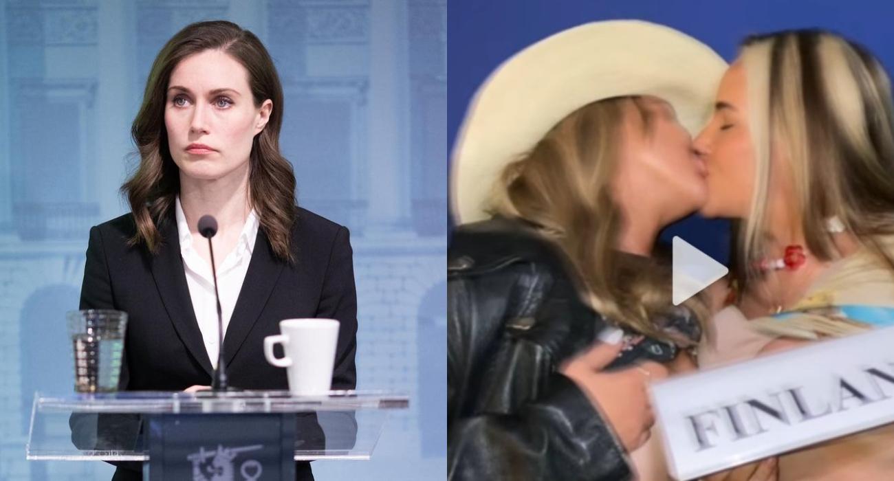 Premierka Finlandii przeprasza za roznegliżowane koleżanki całujące się w jej rezydencji