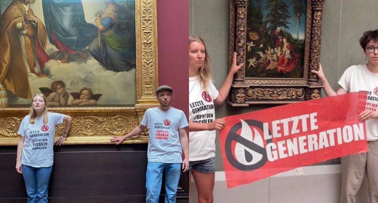 Radykalni niemieccy ekoaktywiści niszczą zabytkowe obrazy