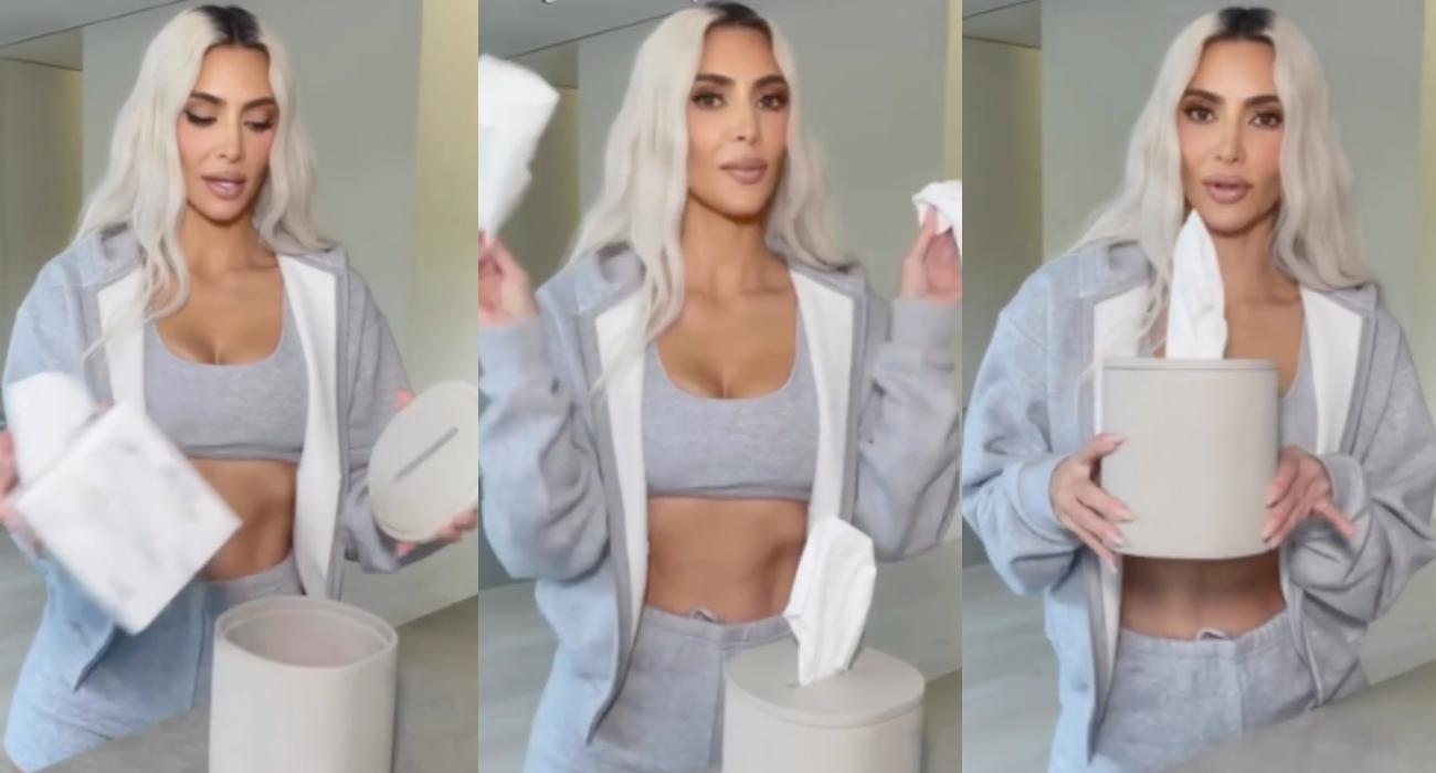 Kim Kardashian pokazuje, jak schować chusteczki do pudełka. Viralowe wideo hitem sieci