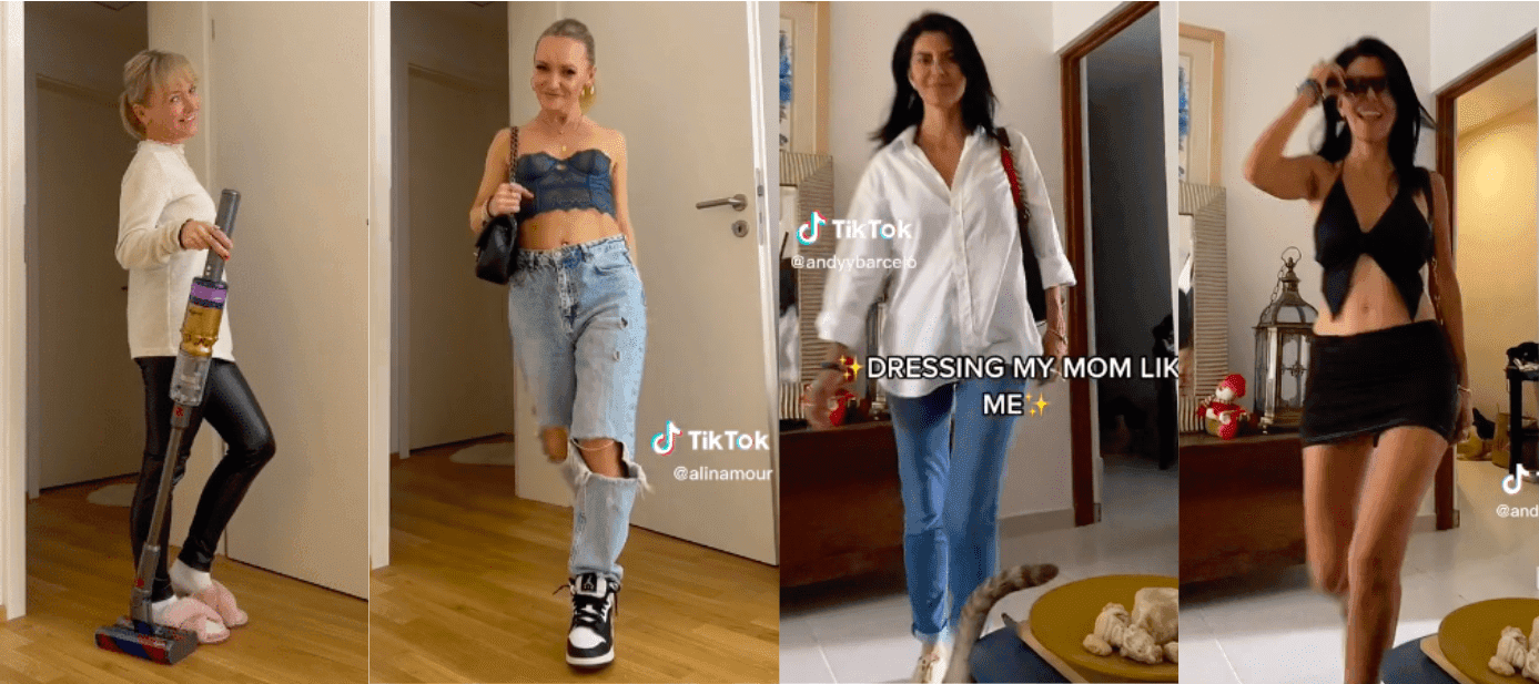 Mamy TikTokerek poddawane metamorfozom ze strony swoich córek. Internet oszalał na ich punkcie