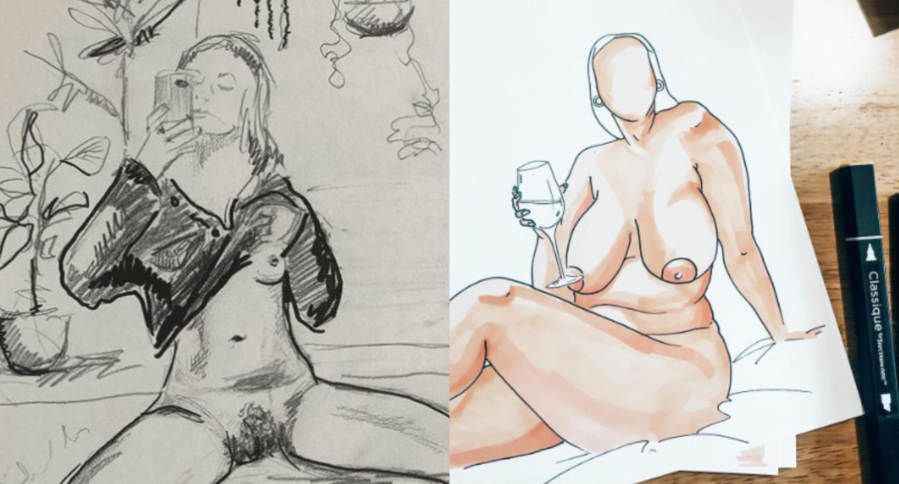 Sztuka NSFW z nagich zdjęć użytkowników Instagrama