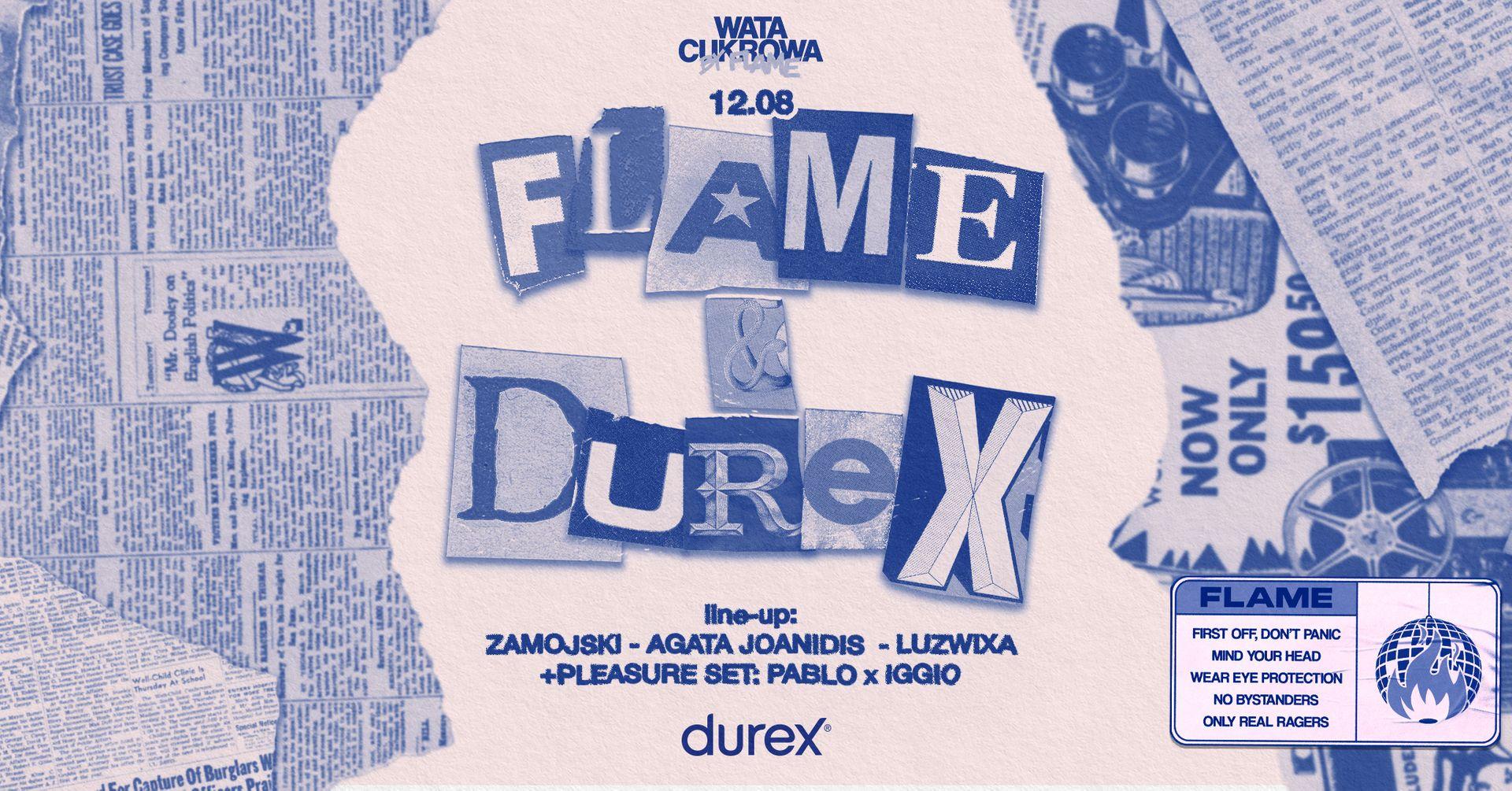 Najprzyjemniejsza impreza tego roku: DUREX x FLAME. Odwiedź Pleasure Spot i wpadnij na balangę w Lunaparku w najbliższą sobotę!