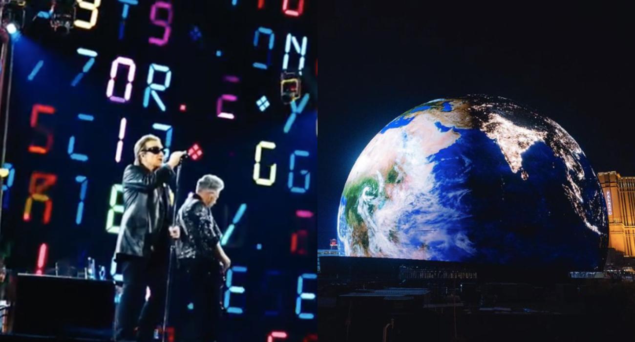 U2 na otwarciu The Sphere – futurystycznej kopuły koncertowej w Las Vegas [WIDEO]