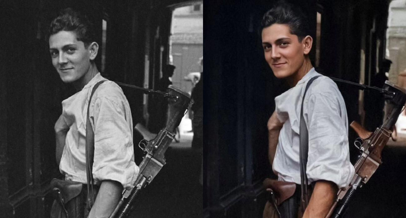 Zdjęcia z Powstania Warszawskiego odtworzone przez sztuczną inteligencję