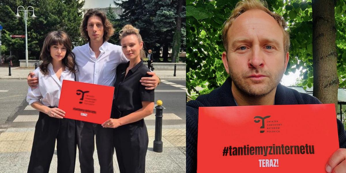 Zmiana prawa autorskiego. Aktorzy i twórcy pikietują pod Sejmem