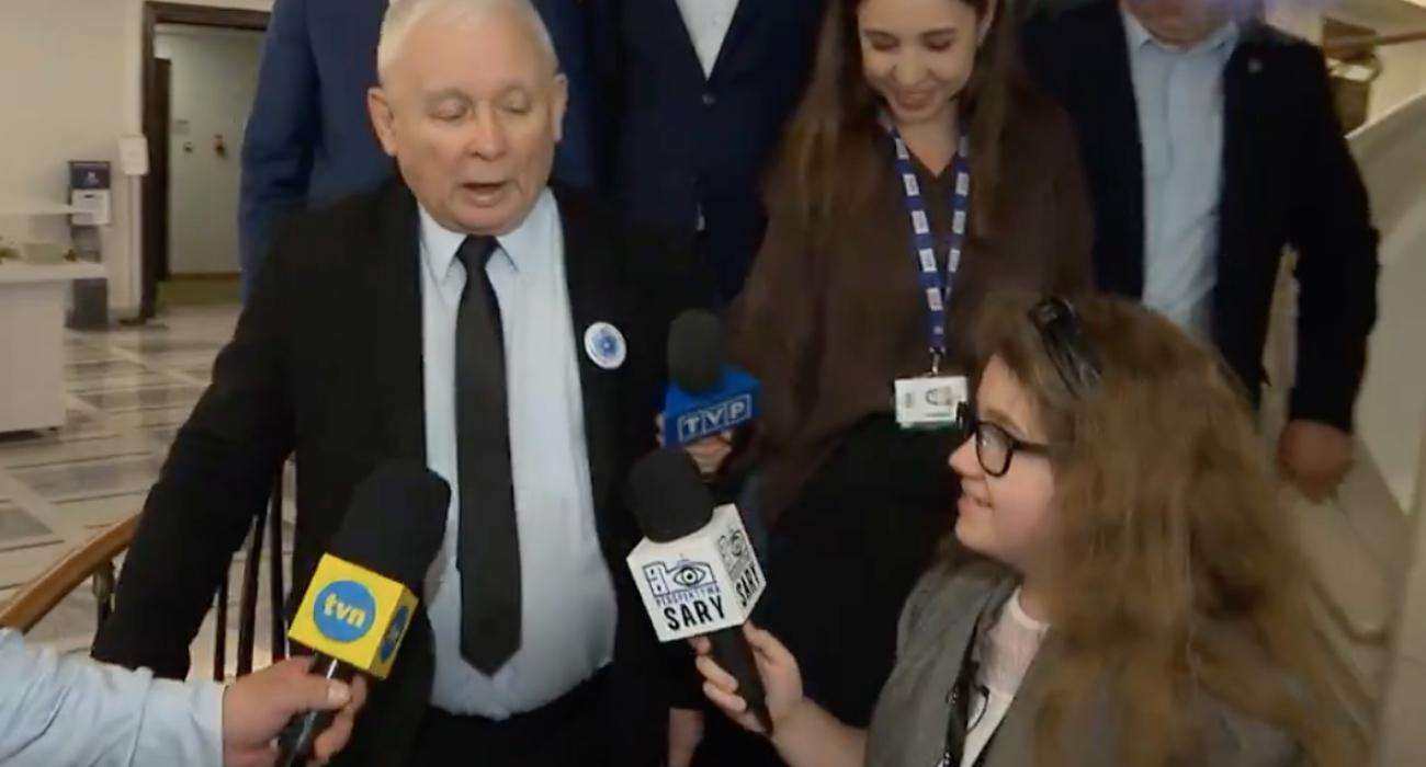 Kaczyński do 11-letniej dziennikarki: „Wolność słowa nie jest dla dzieci” [WIDEO]