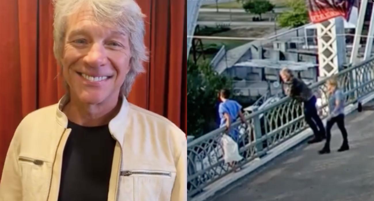 Jon Bon Jovi powstrzymał kobietę, która chciała skoczyć z mostu [WIDEO]