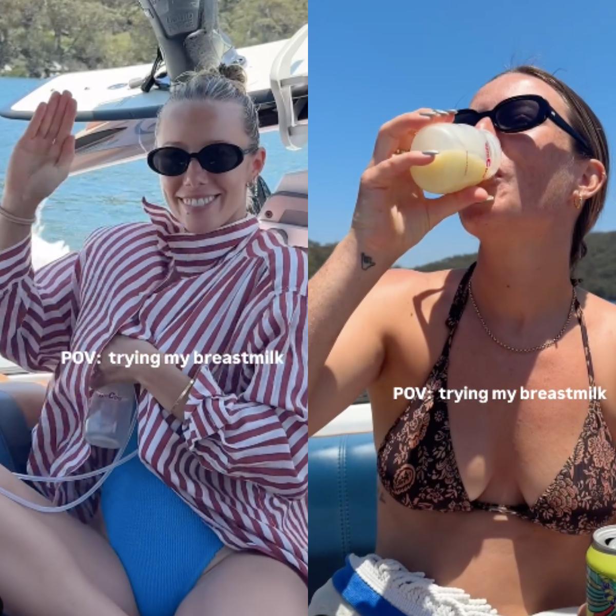 Influencerka karmi pracowników swoim mlekiem z piersi. W sieci burza [WIDEO]