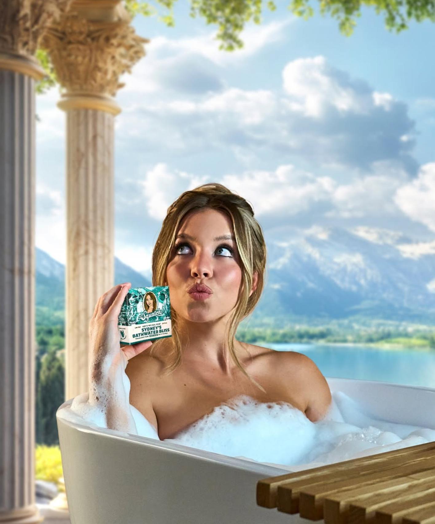 Sydney Sweeney sprzedaje mydło z wodą po swojej kąpieli