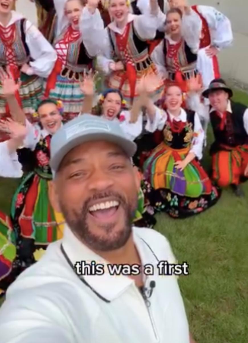 Will Smith obejrzał występ śląskiego zespołu pieśni i tańca. „Zabieram ich w trasę” [WIDEO]
