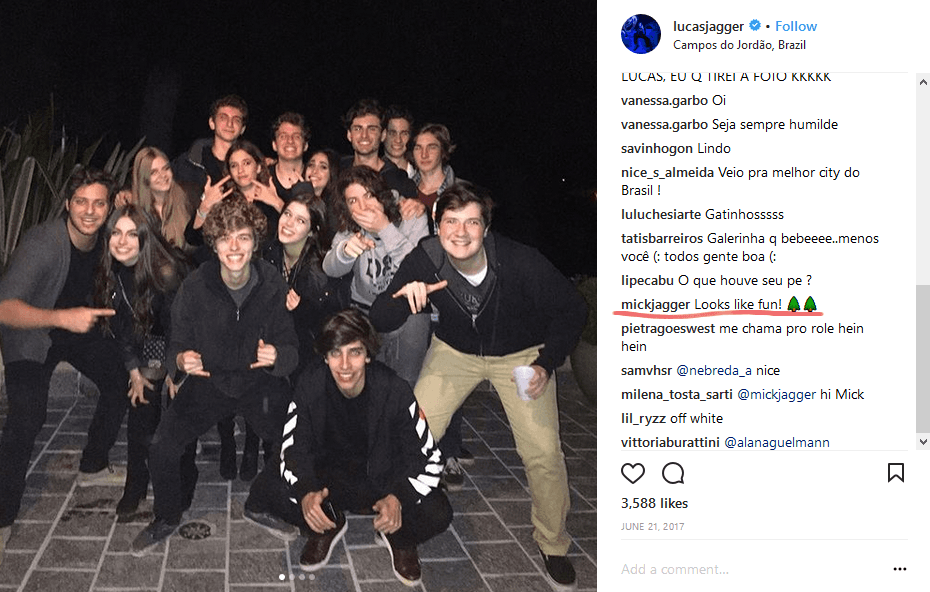 Mick Jagger zachowuje się na Instagramie swojego syna jak typowy, poczciwy tata. Ciężko się nie rozczulić