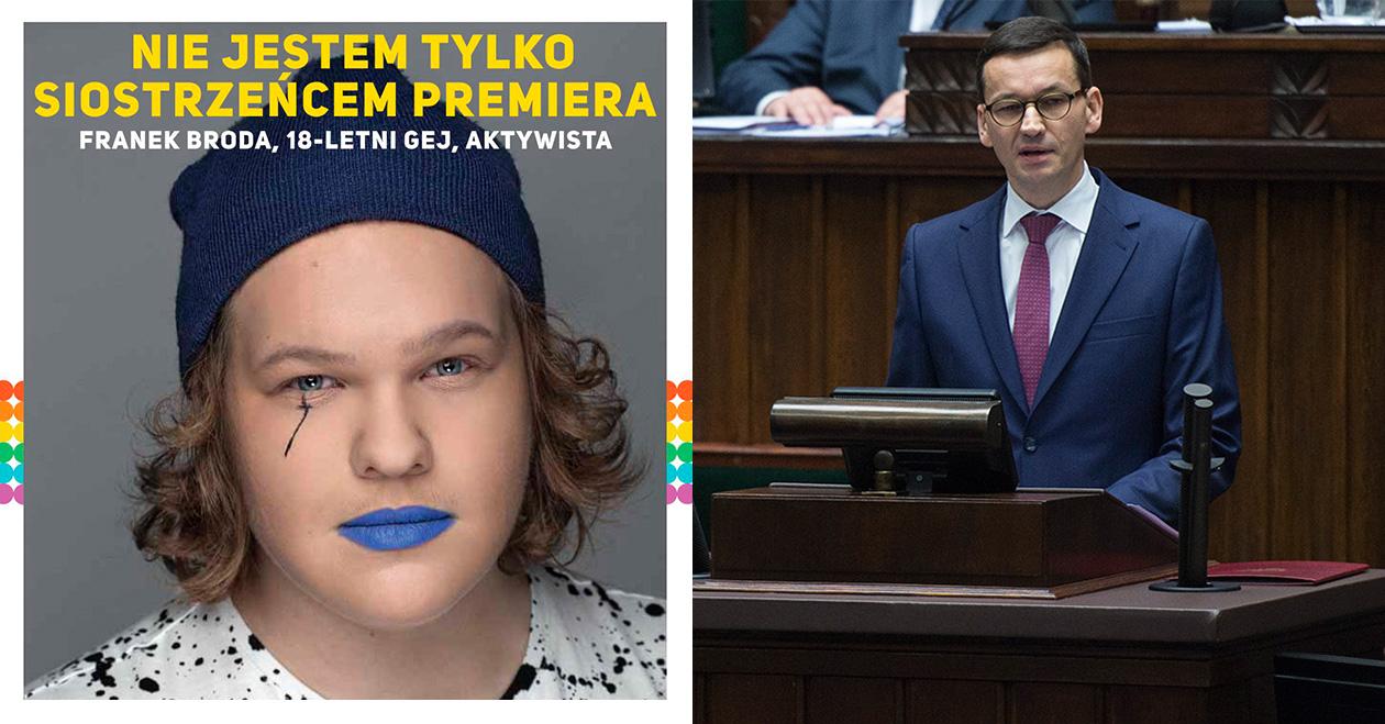 Siostrzeniec Morawieckiego na okładce magazynu LGBT+. „Jest mi przykro, że ma takie poglądy"