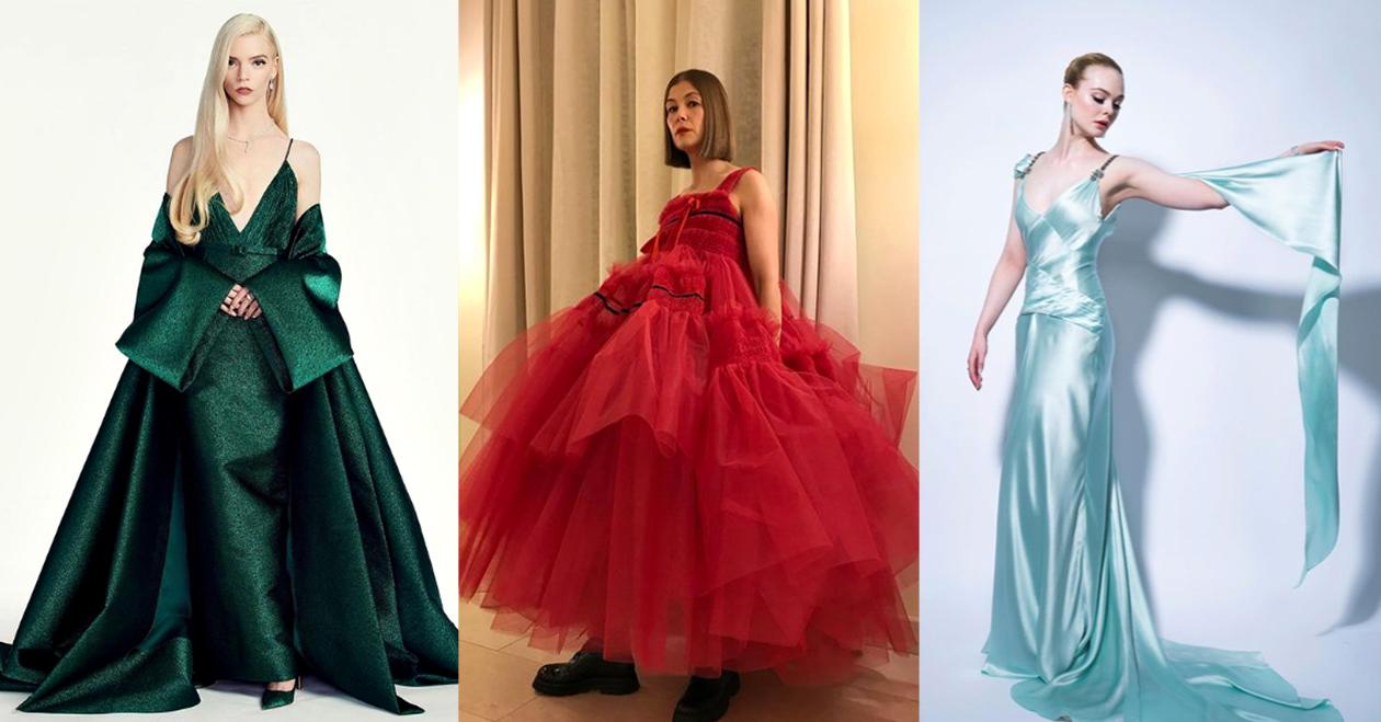Czerwień i satyna: zobaczcie najlepsze kreacje na Złotych Globach 2021
