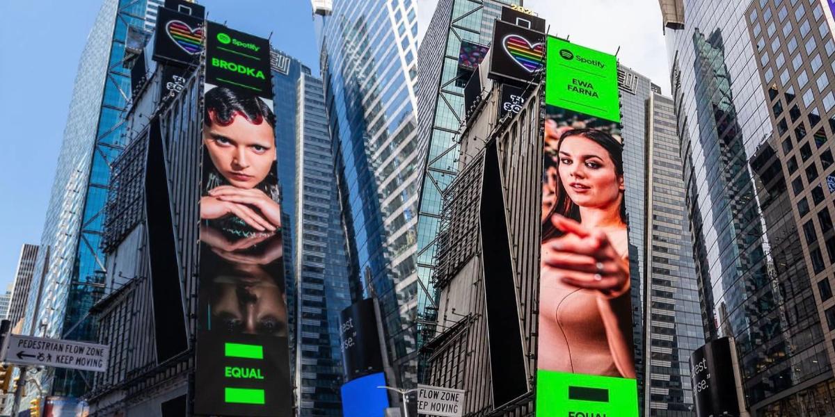 Polskie artystki na Times Square w Nowym Jorku. To część akcji Spotify